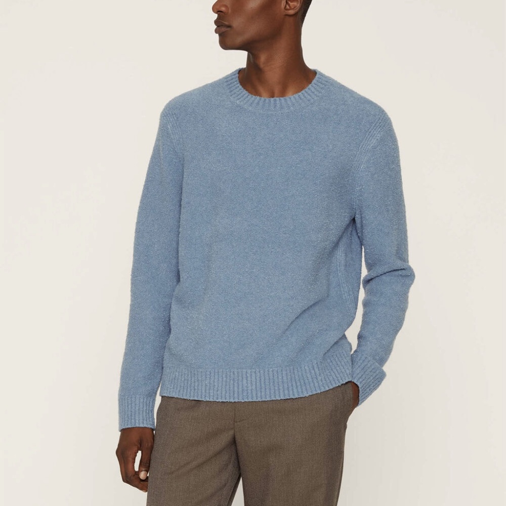 Bouclé Crewneck - New With Tags - NEVER WORN - Blue